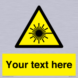 Custom Laser Hazard Sign